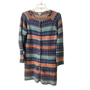 Sundance long cardigan multi color sz Medium